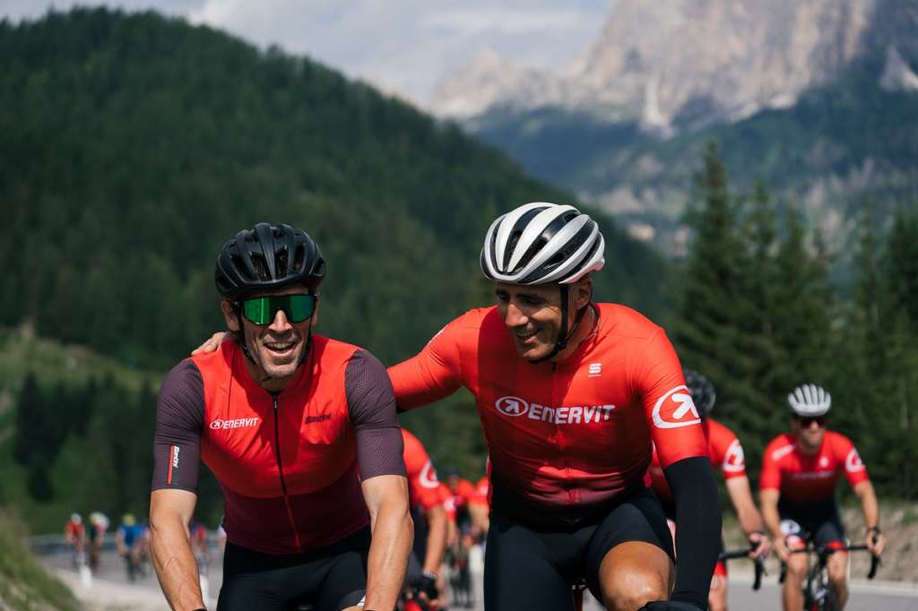 Hervé Barmasse con Miguel Indurain