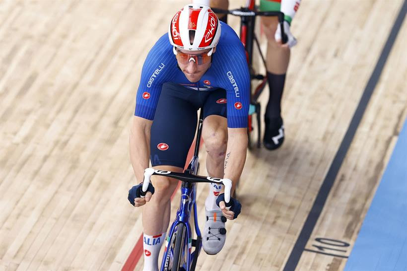 Elia Viviani, oro a Roubaix 2021