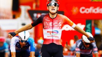 Ben Turner, vincitore della 4a tappa della Vuelta 