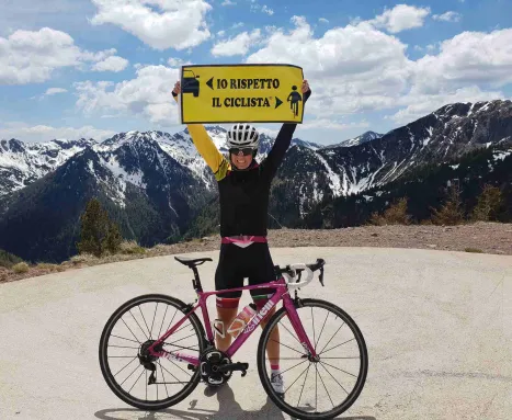 Paola Gianotti Io Rispetto il Ciclista