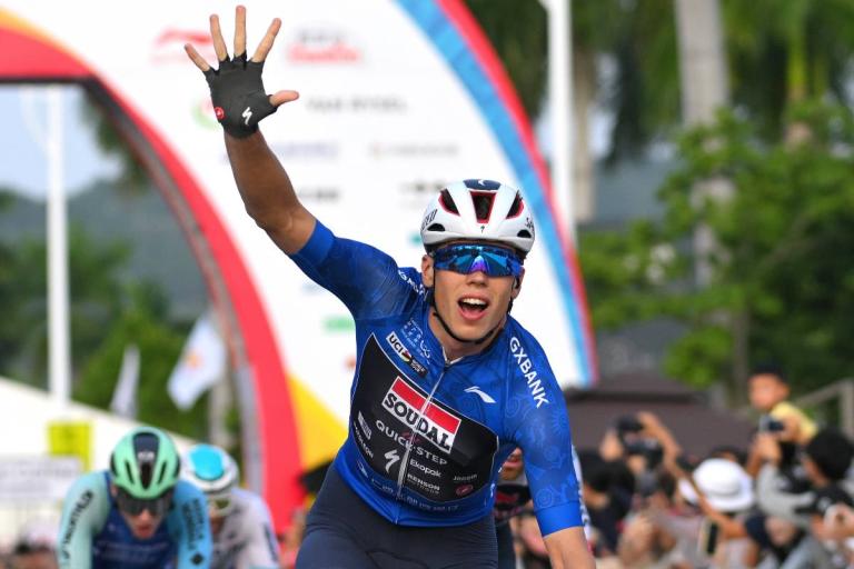 La quinta vittoria per Paul Magnier al Tour of Guangxi 2025 (Soudal Quick-Step Pro Cycling Team Official X Page) 